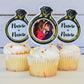 Custom Wedding Cupcake Toppers - 100 Pack