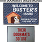 Custom Welcome to Dog House Doormat