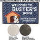 Custom Welcome to Dog House Doormat