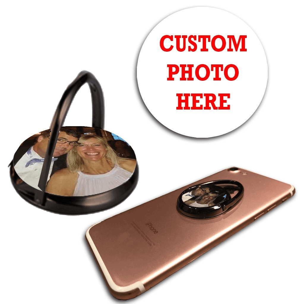 Custom Photo Phone Ring Holder - Set of 2