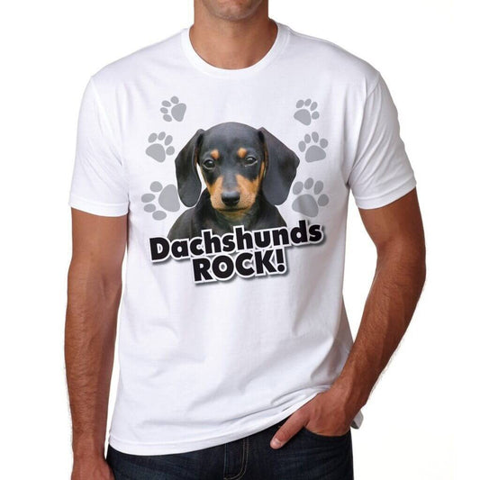 Dachshunds Rock! White T-Shirt - FREE SHIPPING