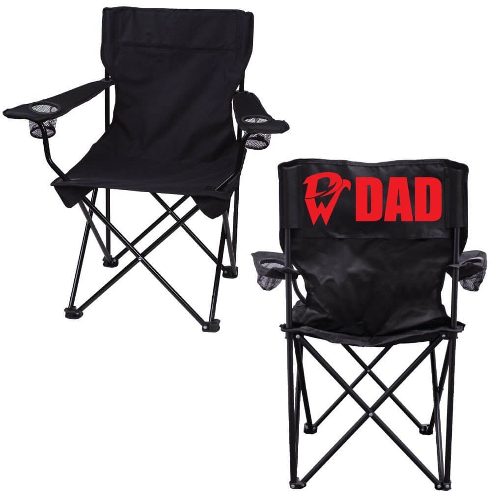 Davenport West High School Dad Black Folding Camping Chair