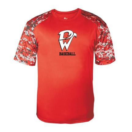 Davenport West Baseball Digital Camo Sport T-Shirt
