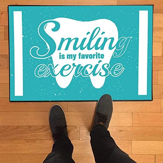 smiling is my favorite doormat