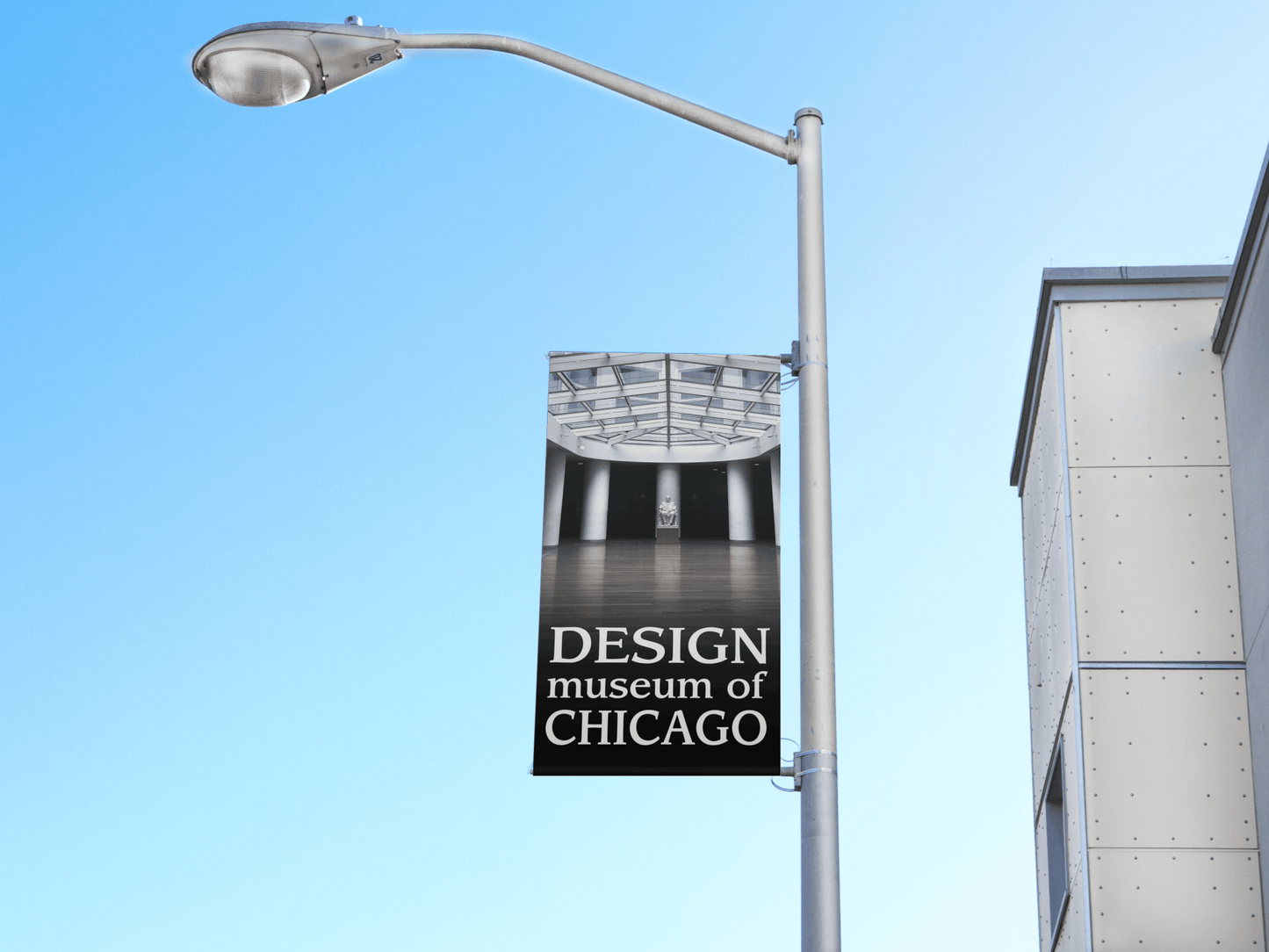 custom museum pole banner
