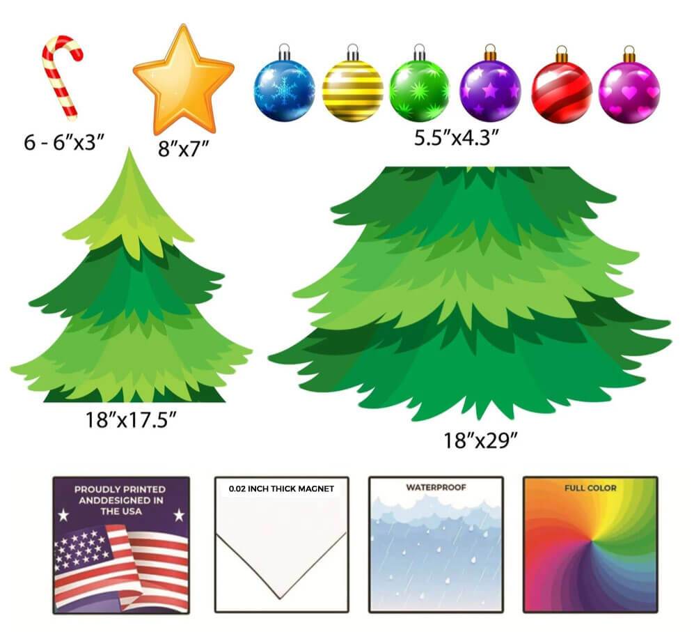 Design Your Own Christmas Tree Magnet (19701)