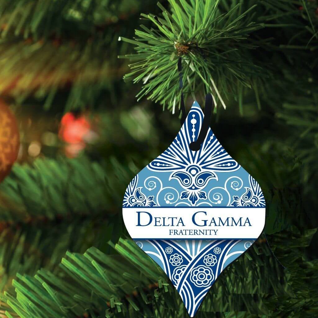 Delta Gamma Ornament - Set of 3 Tapered Shapes - FREE SHIPPING