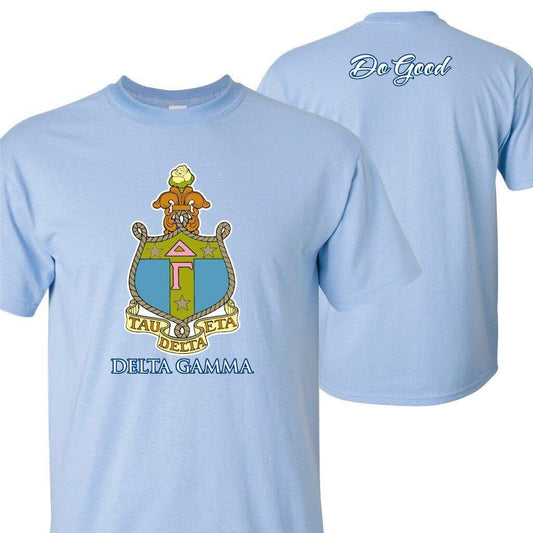 Delta Gamma Standard T-Shirt - Crest Design - FREE SHIPPING