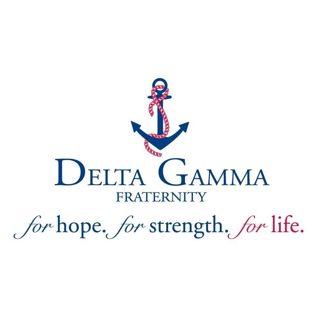 Delta Gamma Canvas Tote Bag - For Hope. For Strength. For Life