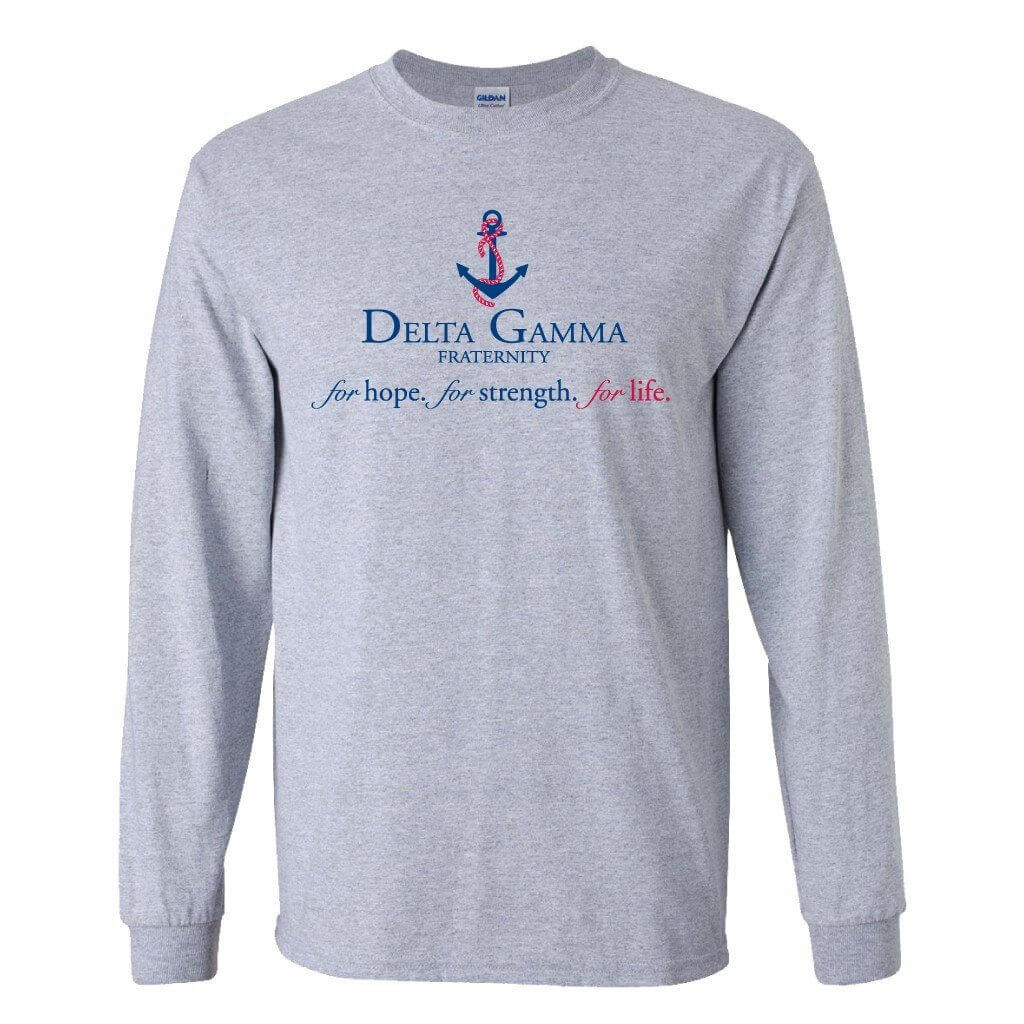 Delta Gamma For Hope, For Strength, For Love Long Sleeve T-Shirt - FREE SHIPPING