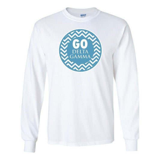 Delta Gamma Go Delta Gamma Long Sleeve T-Shirt - FREE SHIPPING