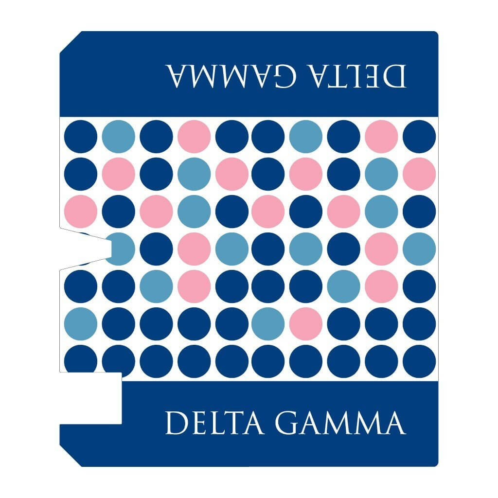 Delta Gamma Magnetic Mailbox Cover - Design 2