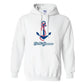 Delta Gamma Hooded Sweatshirt Anchor Design FREE SHIPPING