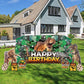 Dinosaur Birthday Giant EZ Yard Card Sign 9 pc set