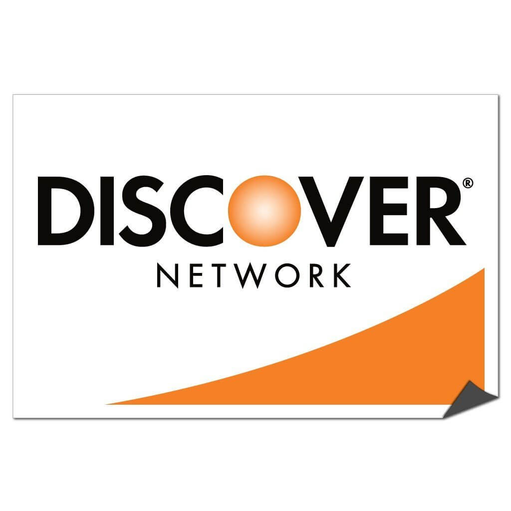 Discover Credit Card Sign or Sticker - #5