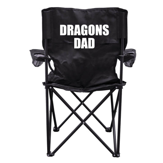 Dragons Dad Black Folding Camping Chair