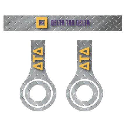 Delta Tau Delta Set of 3 Metal Patterns Skins for Beats Solo HD FREE SHIPPING