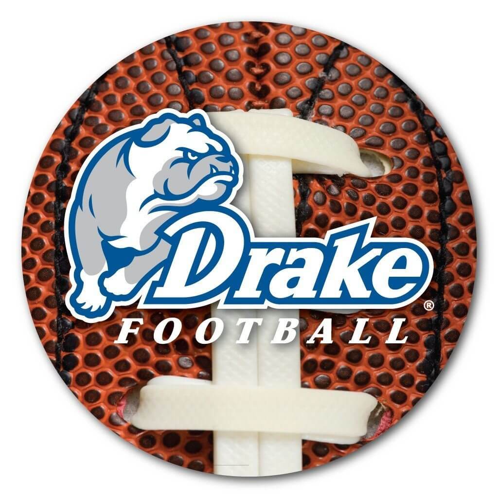 Drake University Football Coaster Set of 4 - FREE SHIPPING