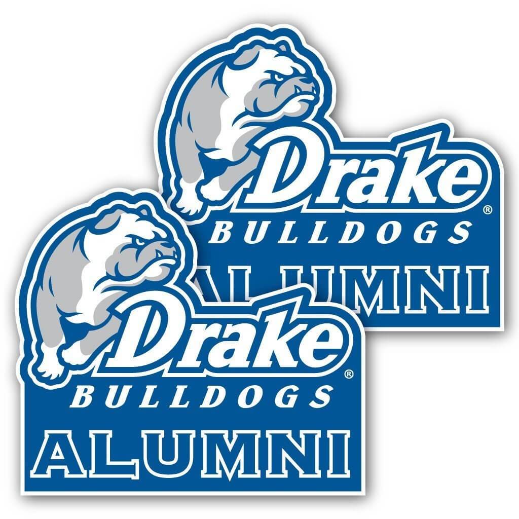 Drake University - Window Decal (Set of 2) - Alumni