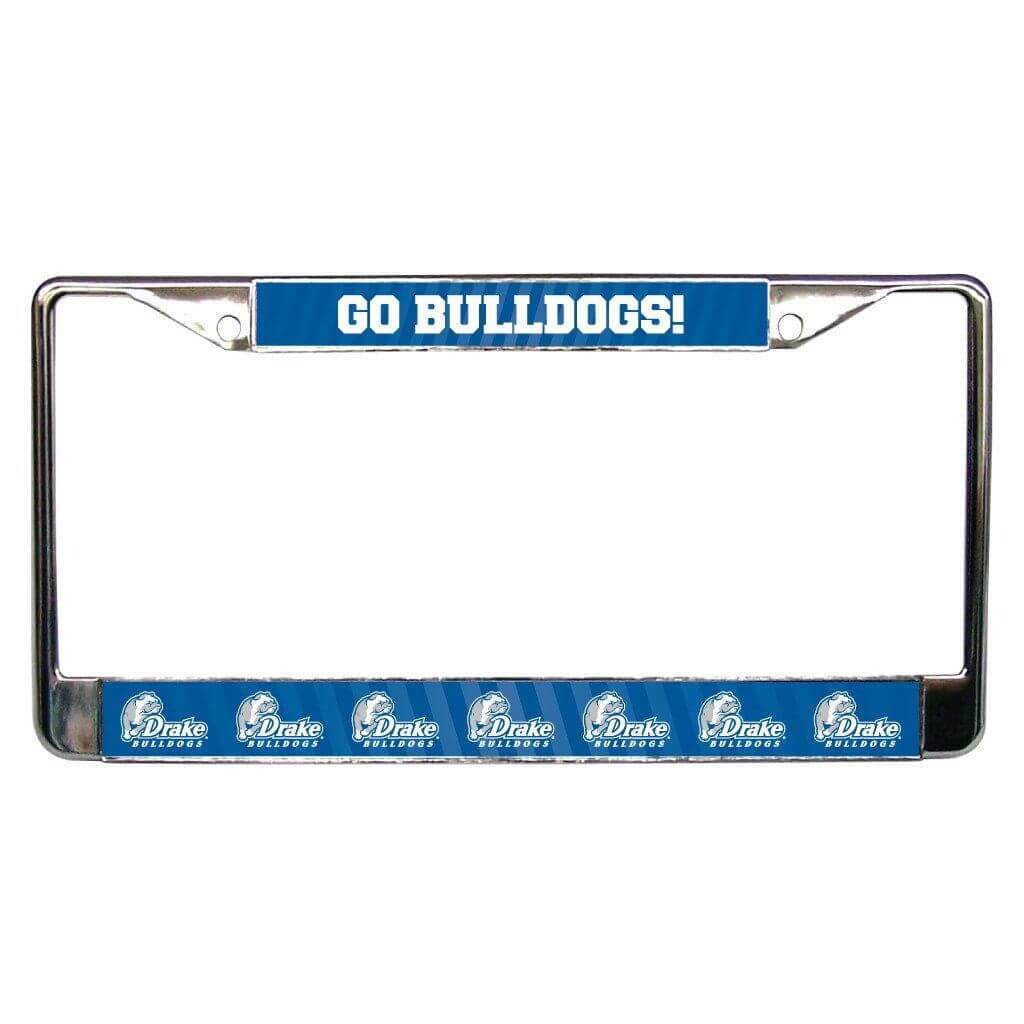 Drake University Go Bulldogs! License Plate Frame FREE SHIPPING