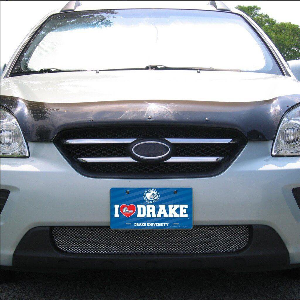 Drake University - License Plate - I Love Drake