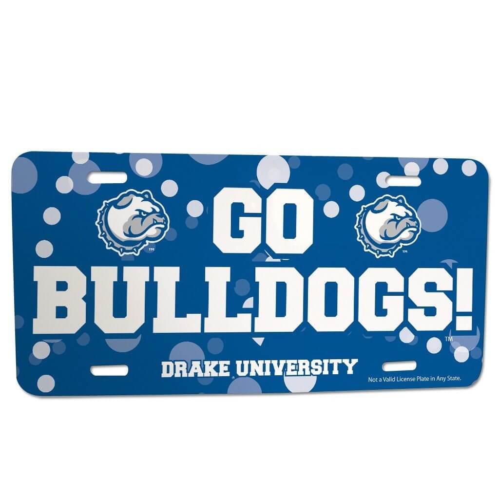 Drake University - License Plate - Go Bulldogs!