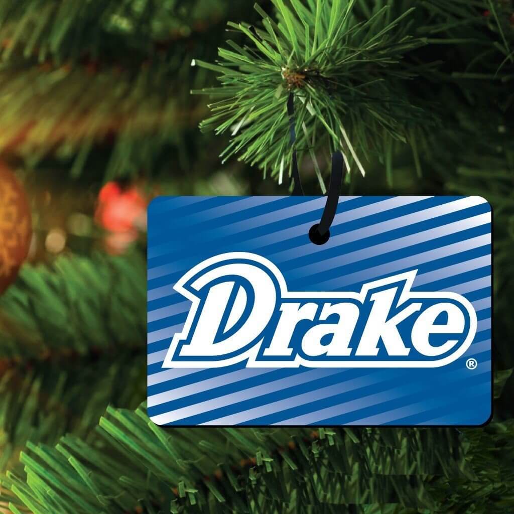 Drake University Ornament - Set of 3 Shapes - FREE SHIPPING