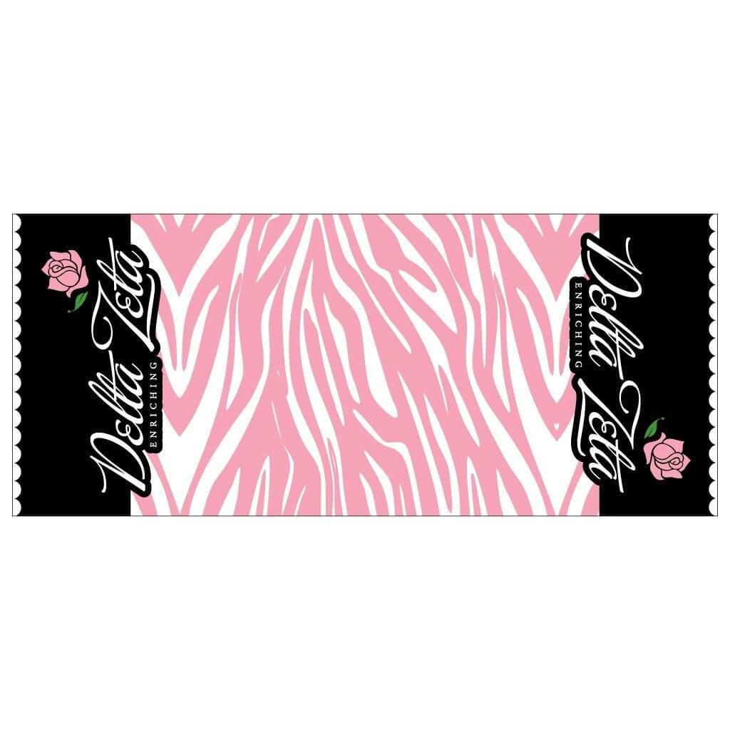Delta Zeta 15oz Coffee Mug “ Pink Zebra Print