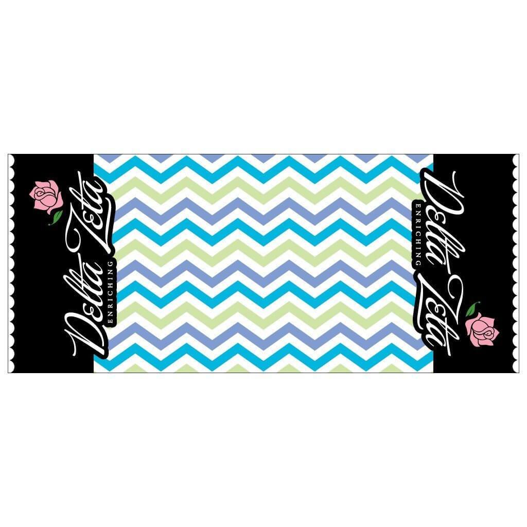 Delta Zeta 15oz Coffee Mug “ Chevron Stripes
