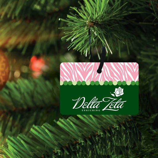 Delta Zeta Ornament - Set of 3 Rectangle Shapes - FREE SHIPPING
