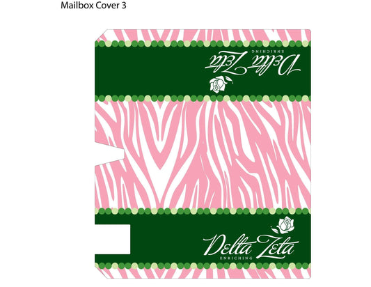 Delta Zeta Magnetic Mailbox Cover - Design 3