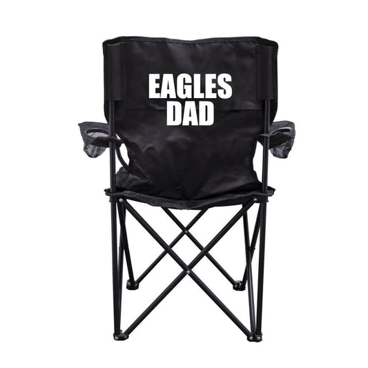 Eagles Dad Black Folding Camping Chair