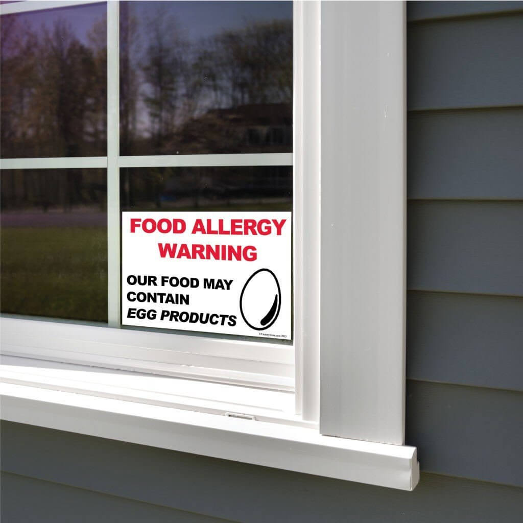 Egg Products Food Allergy Warning Sign - #5