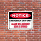 Emergency Exit Only Horizontal Sign or Sticker - #4