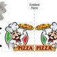 Pizza 3D Window Sign Design