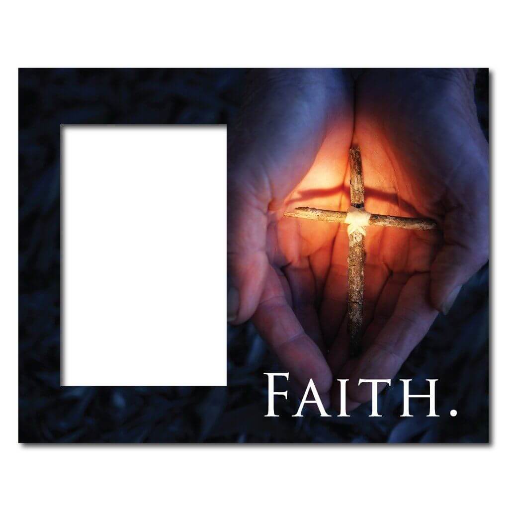 Faith Decorative Picture Frame - Holds 4x6 Photo