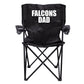 Falcons Dad Black Folding Camping Chair with Carry Bag