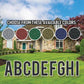 Faux Glitter 18" Bebas Alphabet Yard Decoration Set - 26 pc set