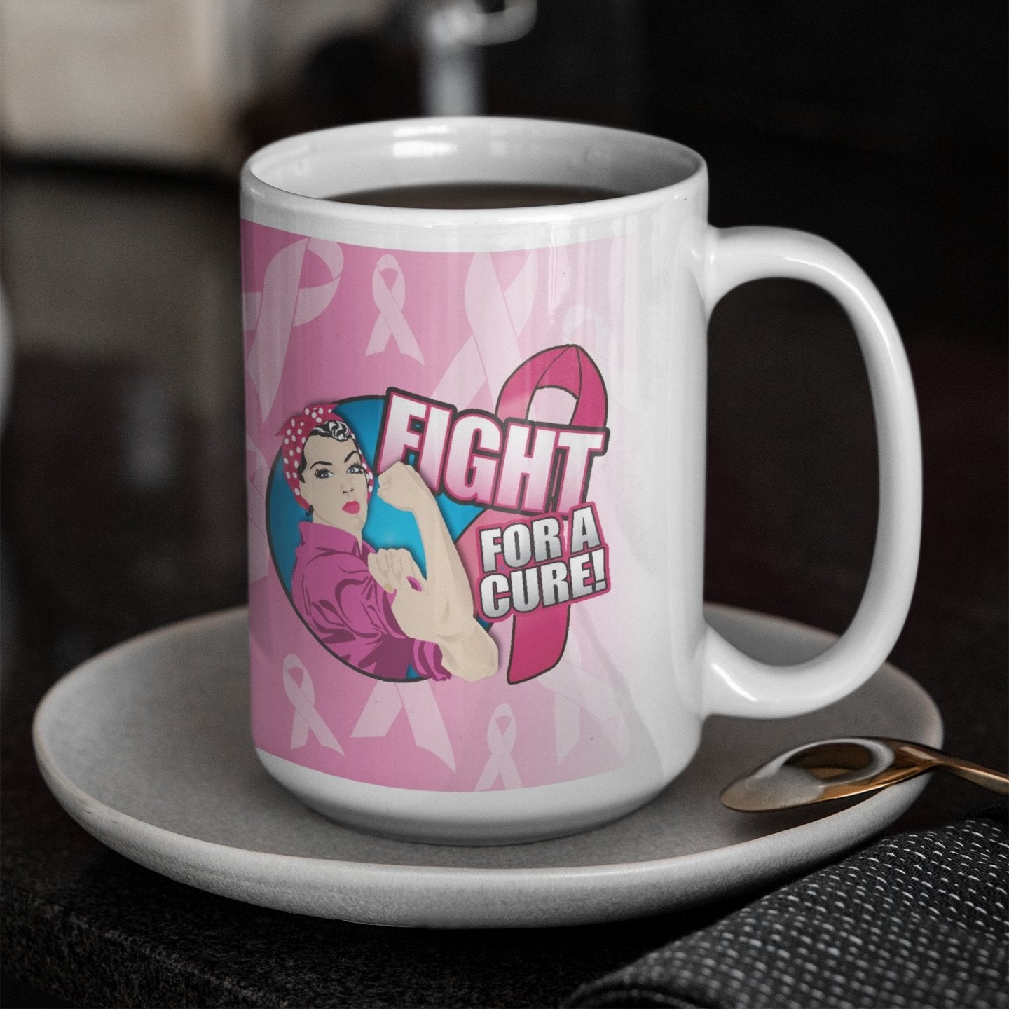 Fight for a Cure Breast Cancer Coffee Mug