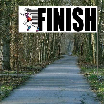 Start and Finish with Runners - Full Color Vinyl Banner Set of 2