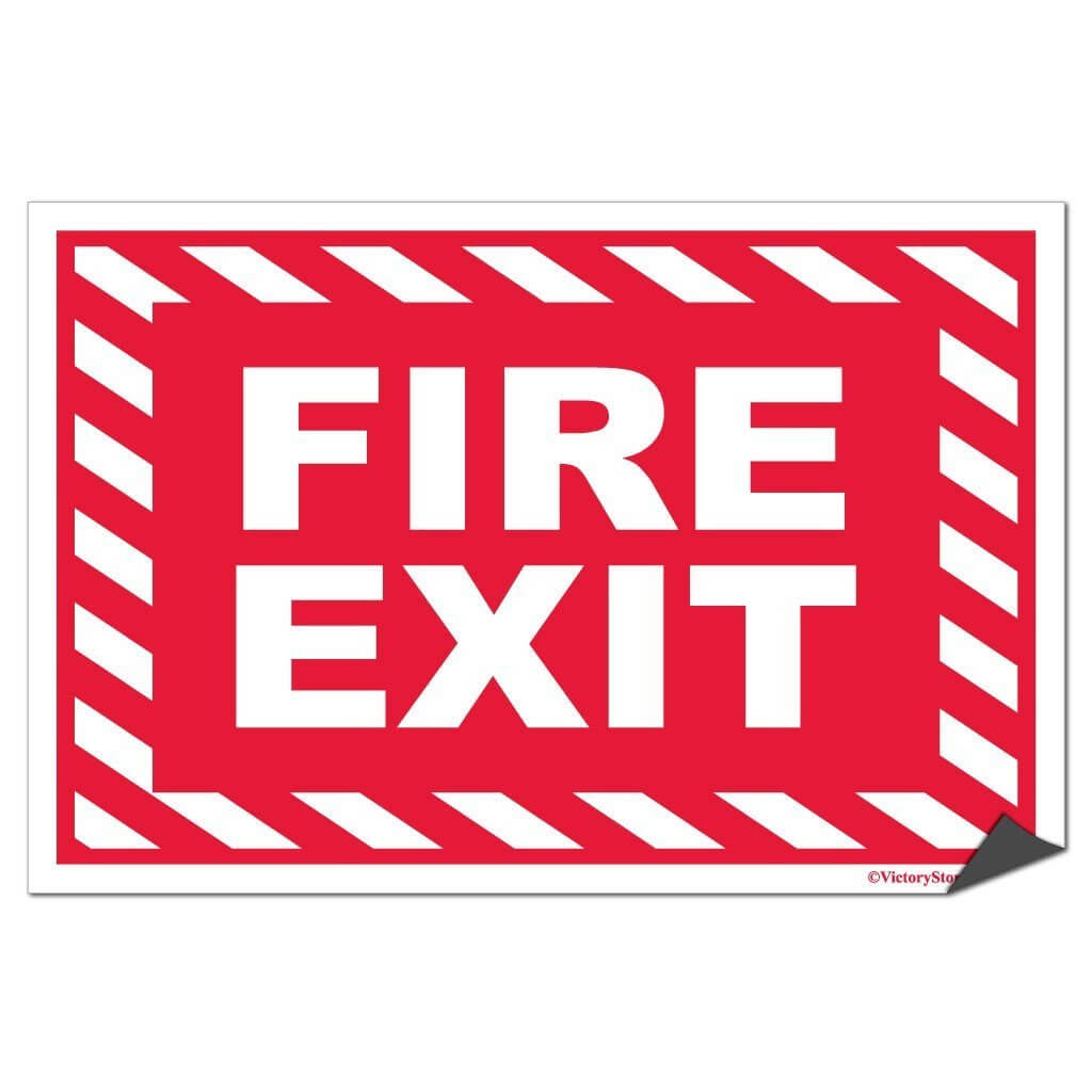 Fire Extinguisher" Arrow Down Sign - Plastic S-14801P
