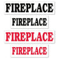 Fireplace Real Estate Yard Sign Rider Set - FREE SHIPPING