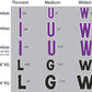 yard letter font sizes
