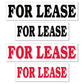 For Lease Real Estate Yard Sign Rider Set - FREE SHIPPING