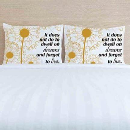 Dumbledore Quote "It does not do to dwell.." Pillowcases Set of 2
