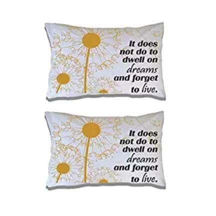 Dumbledore Quote "It does not do to dwell.." Pillowcases Set of 2