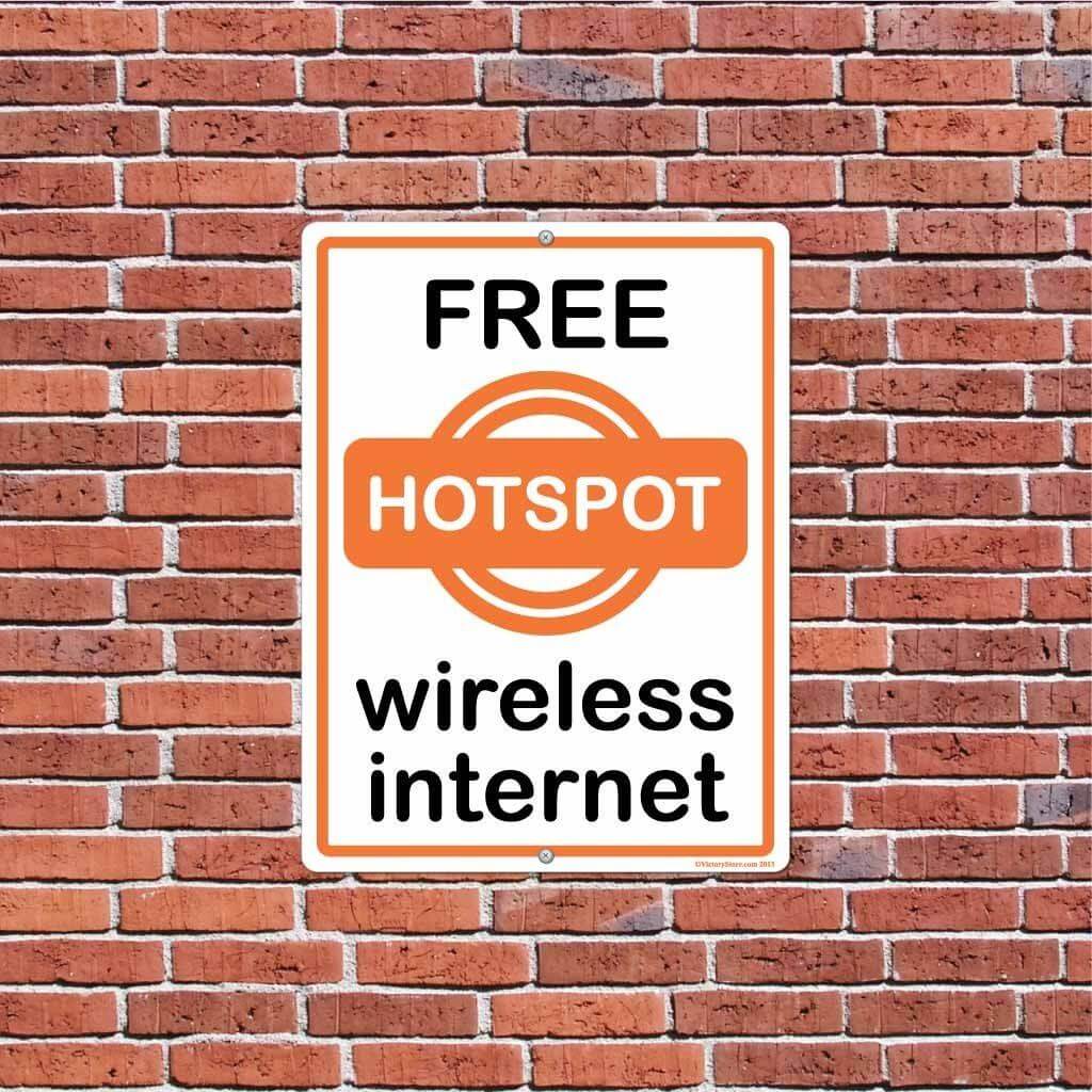 Free Wireless Internet Sign or Sticker