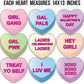 Galentine's Hanging Candy Hearts Decorations