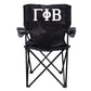 Gamma Phi Beta Black Folding Camping Chair