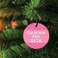 Gamma Phi Beta Circle Ornament Set of 3